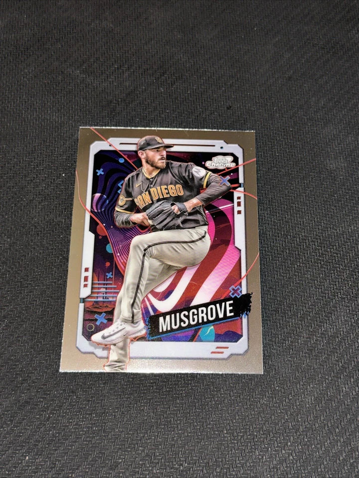 2024 Topps Cosmic Chrome Joe Musgrove Lot (2) #188 Padres Base+Refractor - Image 4 of 4