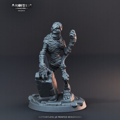 AKS5 Mummy 01  DnD Tabletop Pathfinder Heroquest Miniature  detailed 28mm