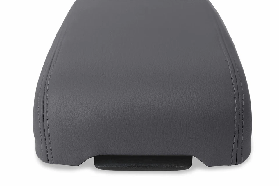 Cubierta de reposabrazos con tapa de consola central de cuero para Chevrolet Colorado 1995-2005 gris Foto 4 de 4