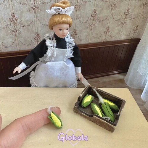 1Set Maßstab 1:12 Miniatur Puppenhau Handgefertigter Obstkorb Küchenmöbel Gemüse - Bild 15 von 31
