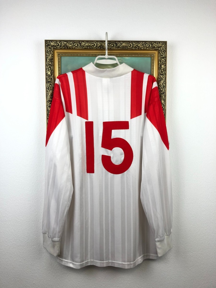 Hamburg Home football shirt 1992 Soccer Adidas #15 Jersey Template