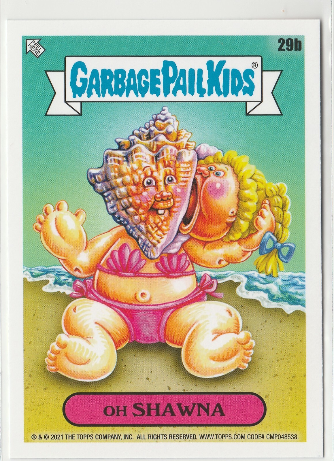 Shawna 29b Garbage Pail Kids GPK 2021 Vacation Series Card
