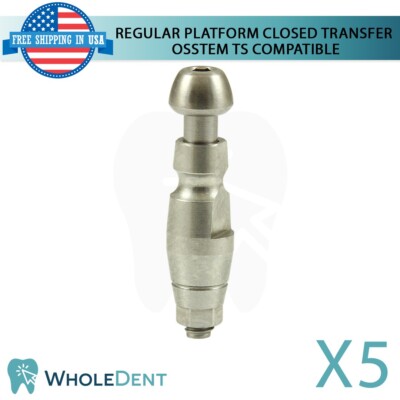5X Regular Closed Transfer Dental 2.5mm Osstem  TS Hiossen  ET Compatible Hex