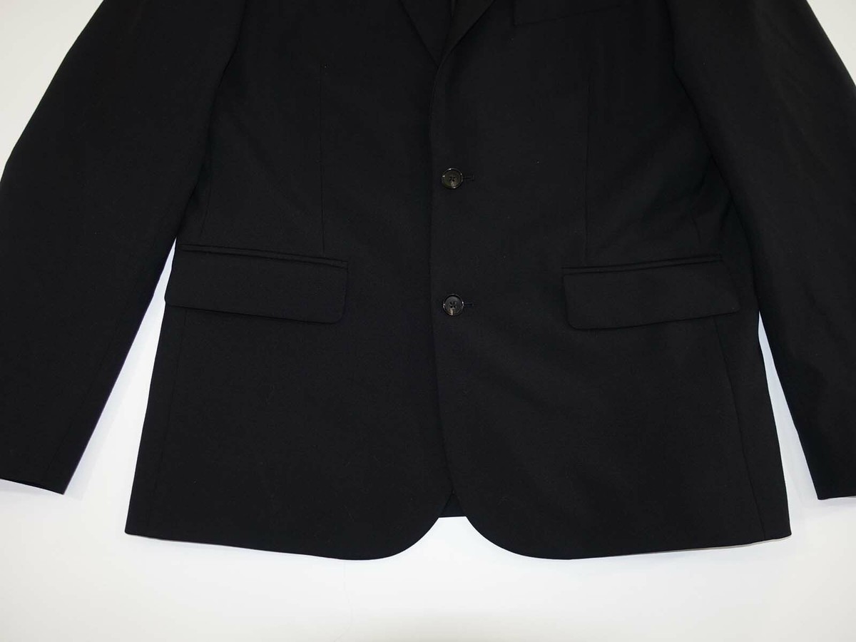 【定番】WOOL 2BUTTON JACKET / BLACK SET UP 定番】WOOL 2BUTTON JACKET / BLACK SET UP Black Fine Japanese