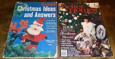 Sunset & Better Homes and Gardens Magazines Christmas Lot of 2 1970's-80's M20