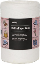 Raffia Ribbon Yarn for Crafts - Raffia Grass Twine for Gift Wrapping, DIY Decora