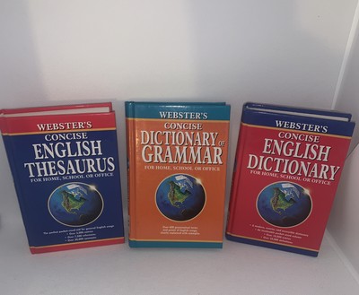 Webster s Concise thesaurus, dictionary & dictionary of grammar for home/office