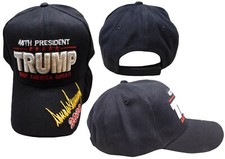 45th President Trump Keep America Great Signature 2020 On Bill Black Hat Cap