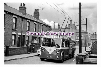gw0108 - Rotherham Trolleybus no 8 at Hargate 1961 - Print 6x4