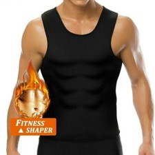 Men's Waist Trainer Vest Sauna Sweat Body Shaper GYM Sport Tank Top Weight Loss