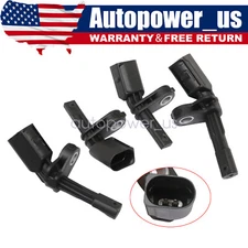Set 4 ABS Wheel Speed Sensor Front Rear Left & Right Fits for Audi & Volkswagen