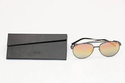 Dior CD Link R1U H4L2 Gunmetal Gradient Lens 56-16-145 Sunglasses - Silver