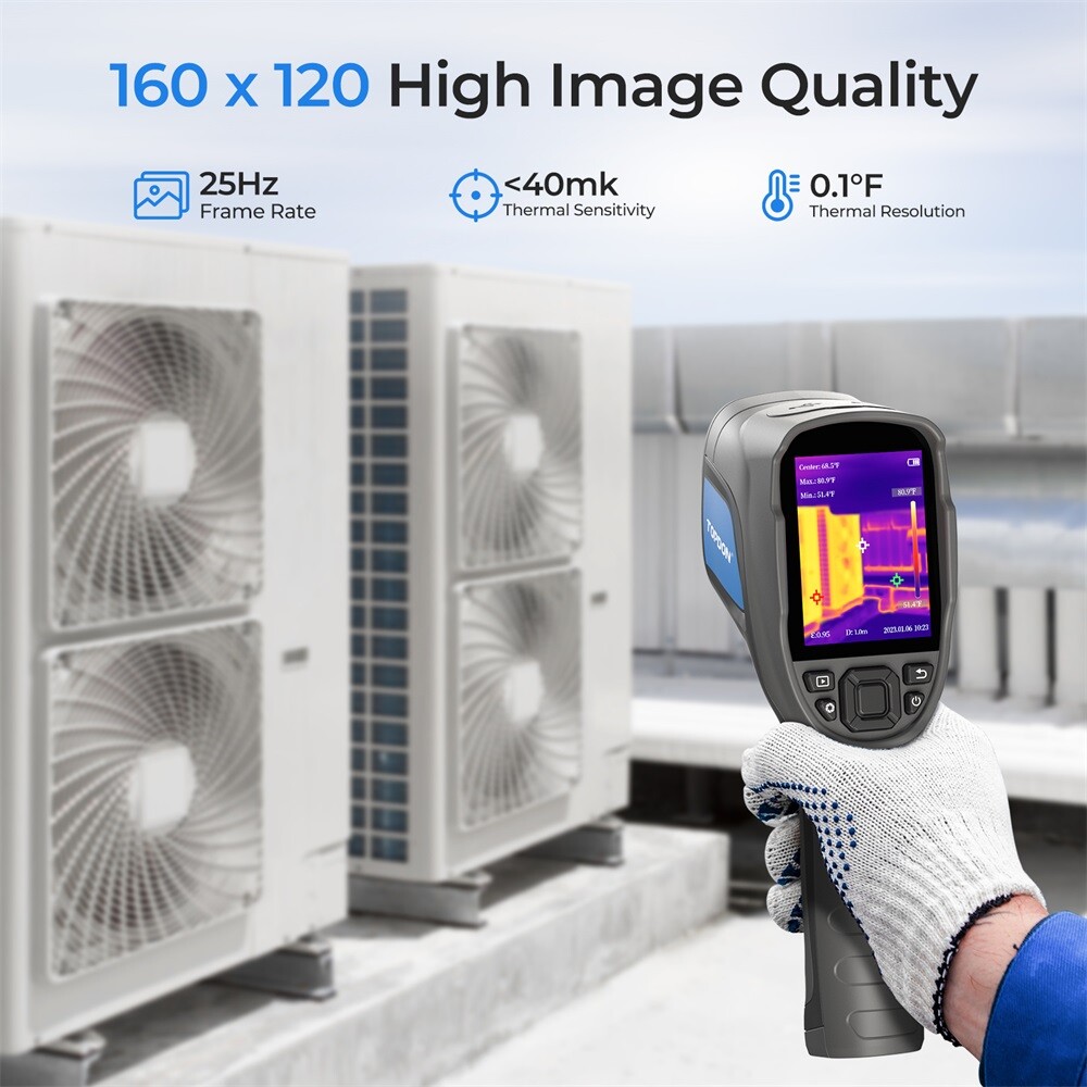 TC004 Lite Handheld IR Thermal Imaging Camera 120*160 Resolution