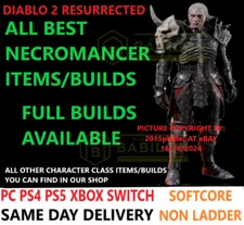✅PC PS4 PS5 XBOX SWITCH✅ NECRO ALL BEST ITEMS BUILD DIABLO 2 RESURRECTED D2R