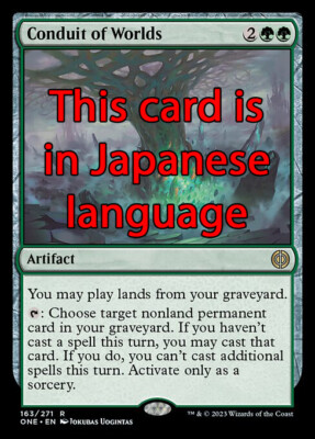 MTG CONDUIT OF WORLDS EXC - KONTAKT ZWISCHEN WELTEN 163 - ONE JP - MAGIC