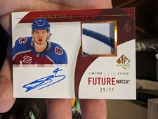 Bowen Byram 2020-21 SP Authentic Retro Future Watch Auto Patch RC Auto 29/50