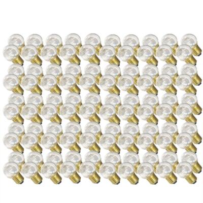100 x LED Tropfen 0,7W E27 KLAR warmweiß 2700K außen Kugel Birne Lichterkette