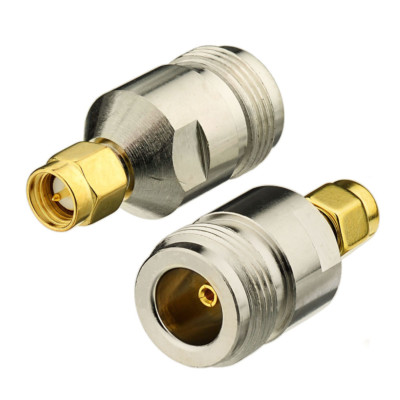 2-Pack Low Loss SMA Male to N-Type Female Coaxial Cable Adapter for WiFi Antenna