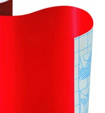 Solid Color Fire Engine Plain RED Vinyl Contact Paper Shelf Liner Peel Stick