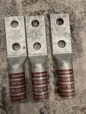 BURNDY YA342N Compression Lug lot of 3