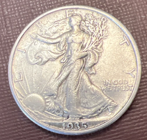1935-S Walking Liberty Half, Great Details, Key Date
