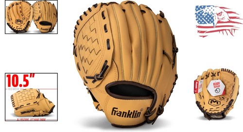Youth + Adult Baseball Glove - Durable Synthetic Leather with Hand Formed Pocket - Picture 2 of 10
