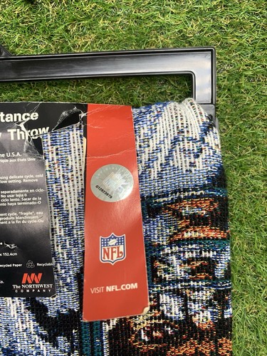 Miami Dolphins Blanket NFL Northwest 3 Pt. Stance Tapestry Throw 50x60 - Picture 10 of 12