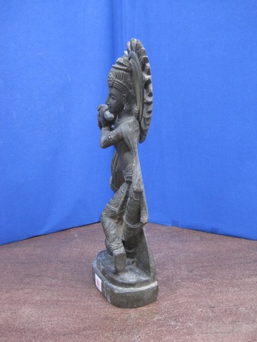 1900 Antiguo Raro Piedra Tallada a Mano Coleccionable Religioso Vintage Krishna - Imagen 7 de 10