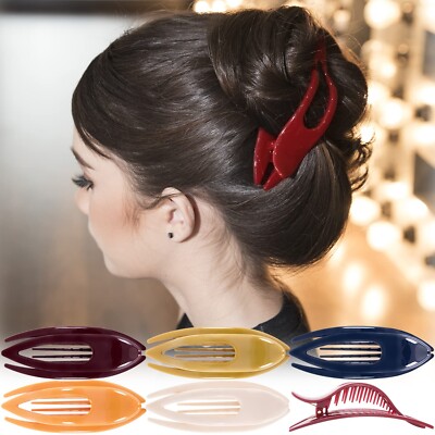 RC ROCHE ORNAMENT 6 Pcs Womens French Concord Curved Hair 