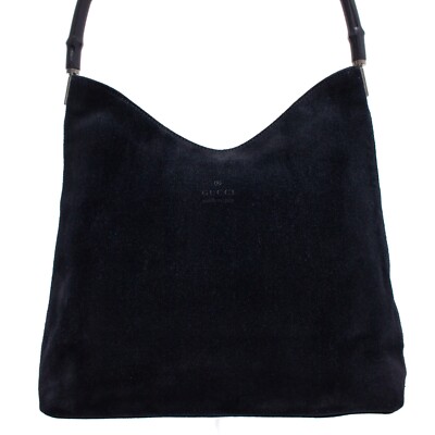 バッグ 2002ss gucci by Tom Ford suede bag Gucci Tom Ford Era Bamboo Shoulder Bag Suede Black | eBay