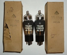 Genalex GEC 6K7 VR100 10E 278 Matched Pair NOS NIB