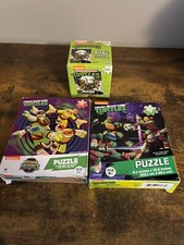 TEENAGE MUTANT NINJA TURTLES Lot of 3 Puzzles 2 24 pieces 1 48 pieces complete