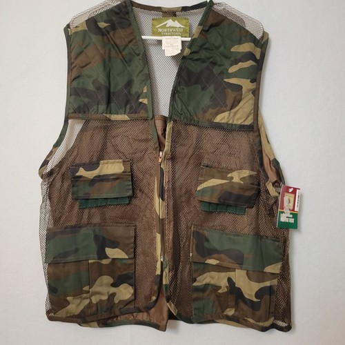 Northwest Men's Woodland Green Deluxe Hunting Vest Size XL NWT - 第 1/8 張圖片