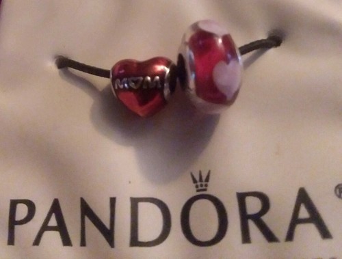Authentic PANDORA Charm Bead and Mom 