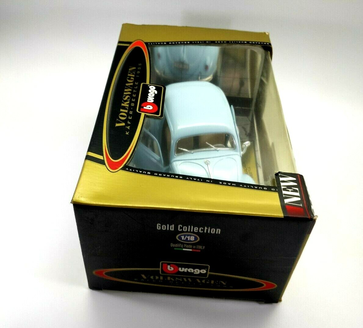 Burago 1/18 Scale Diecast 3381 Volkswagen Kafer Beetle 1955