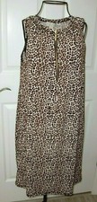 Women's~MICHAEL KORS~ANIMAL PRINT~ZUP UP~STRETCH~SLEEVELES DRESS size XS~CUTE~