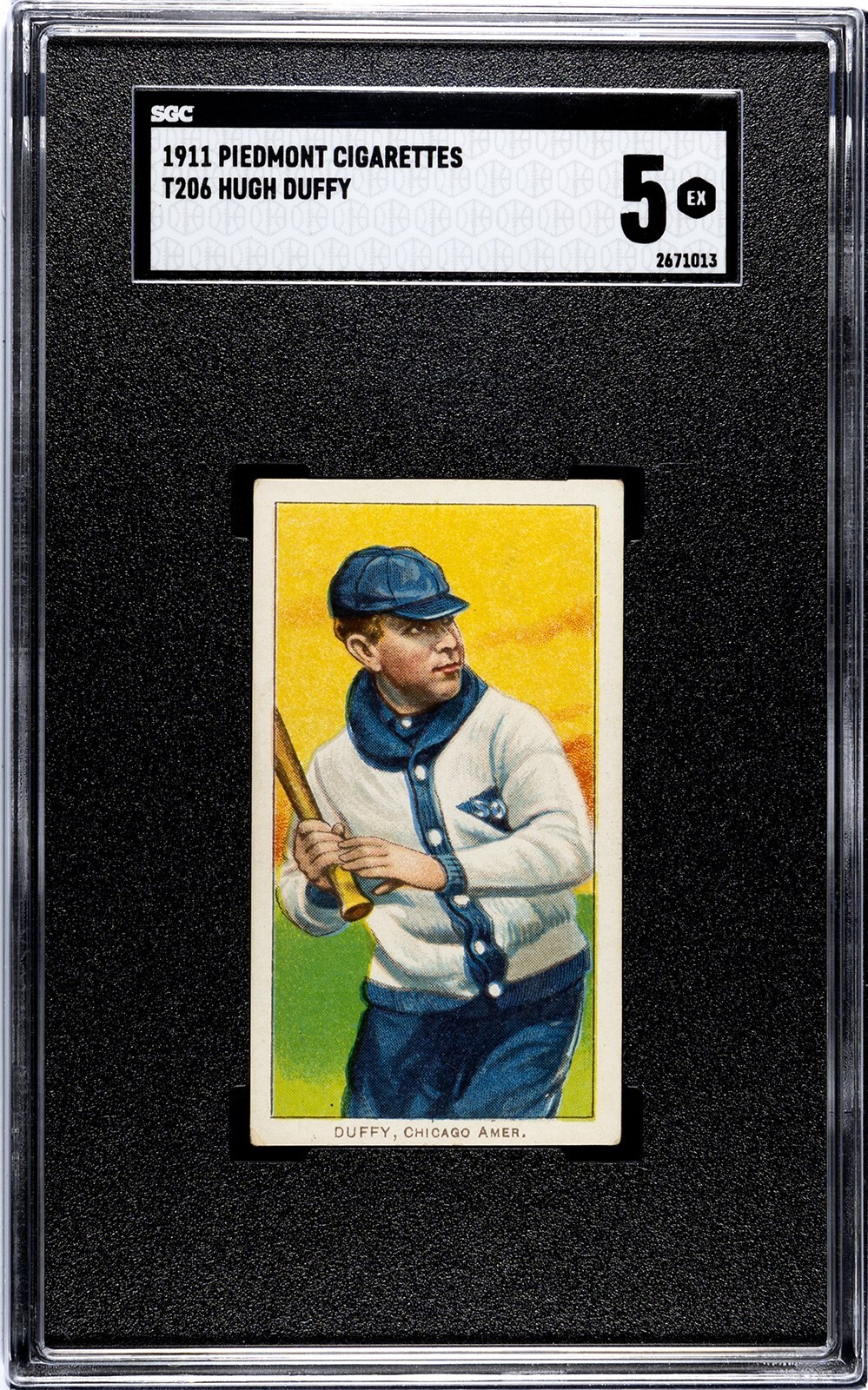 1911 T206 Hugh Duffy Piedmont 350-460/25 SGC 5