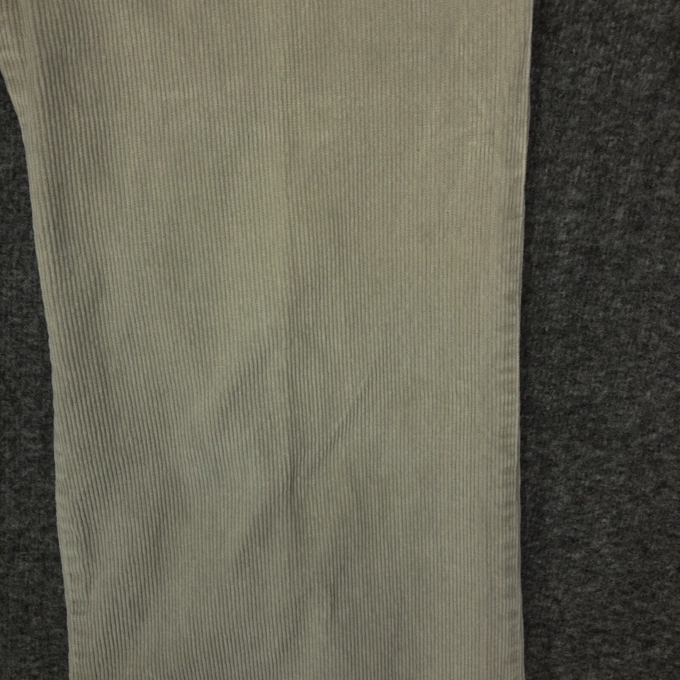 复古 Y2K L.E.I. 卡其色灯芯绒喇叭裤靴剪青少年尺寸 13 高腰 — 第 4/4 张图片