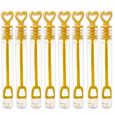 24 x gold soap bubbles tubes heart wedding gift wedding bubbles