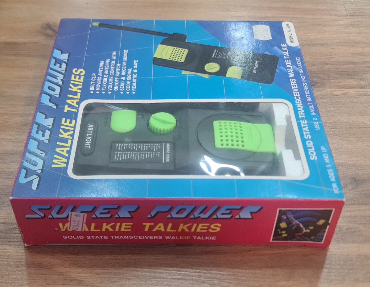 Vintage Super Power Walkie Talkies NOS UNTESTED / MORSE CODE Send