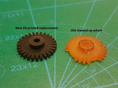 Idler Gear Philips Ghetto blaster d8634 d8718 d8734 d8614 d6920 - 3D Printed