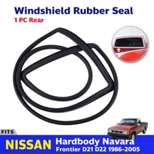 Rear Windshield Glass Seal Weatherstrip Fit For 1986-2005 Nissan D21 D22 Pickup