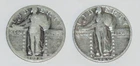 Two 90% Silver Standing Liberty Quarter Dollar Coins, 1928 & 1929
