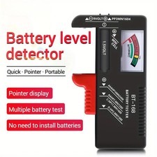Battery Tester Checker Universal For AA AAA C D 9V 1.5V Button Cell Batteries