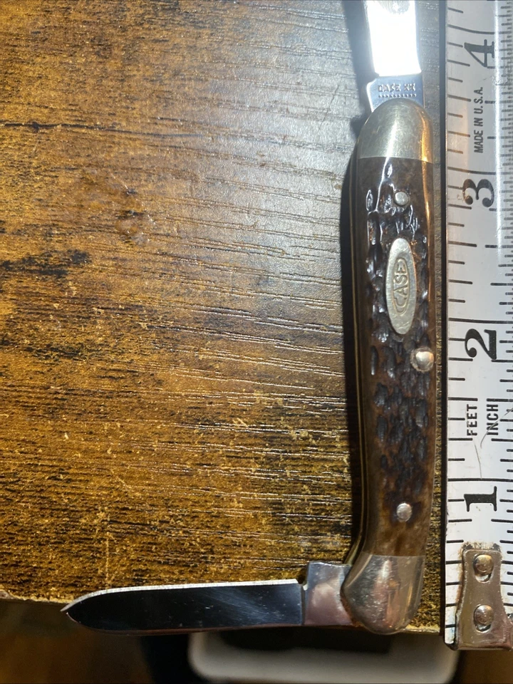 Mini faca cabeça de cobre vintage CASE XX 1980 10 pontos EUA 62109X OSSO - Imagem 2 de 4