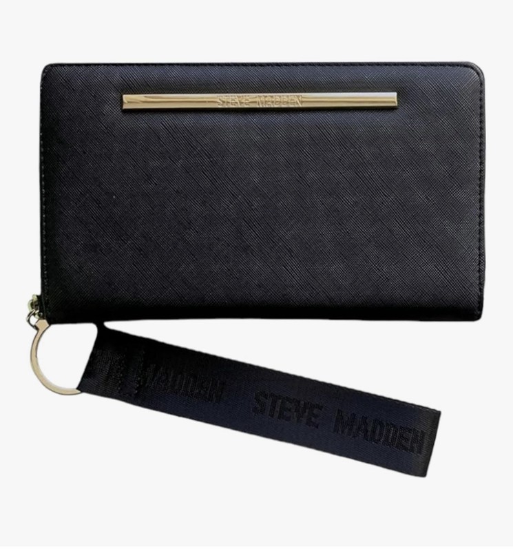 Steve Madden Bzip-Web Zip Around Wristlet
