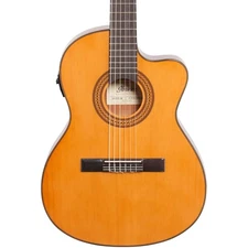 Ibanez GA5TCE Classical Acoustic-Electric Guitar, Natural w/ Gig Bag and Tuner