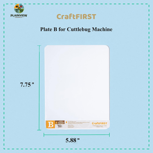 B Cutting Plate for Cuttlebug Machine 5.87 X 7.75" Pack of 2 - Afbeelding 2 van 12