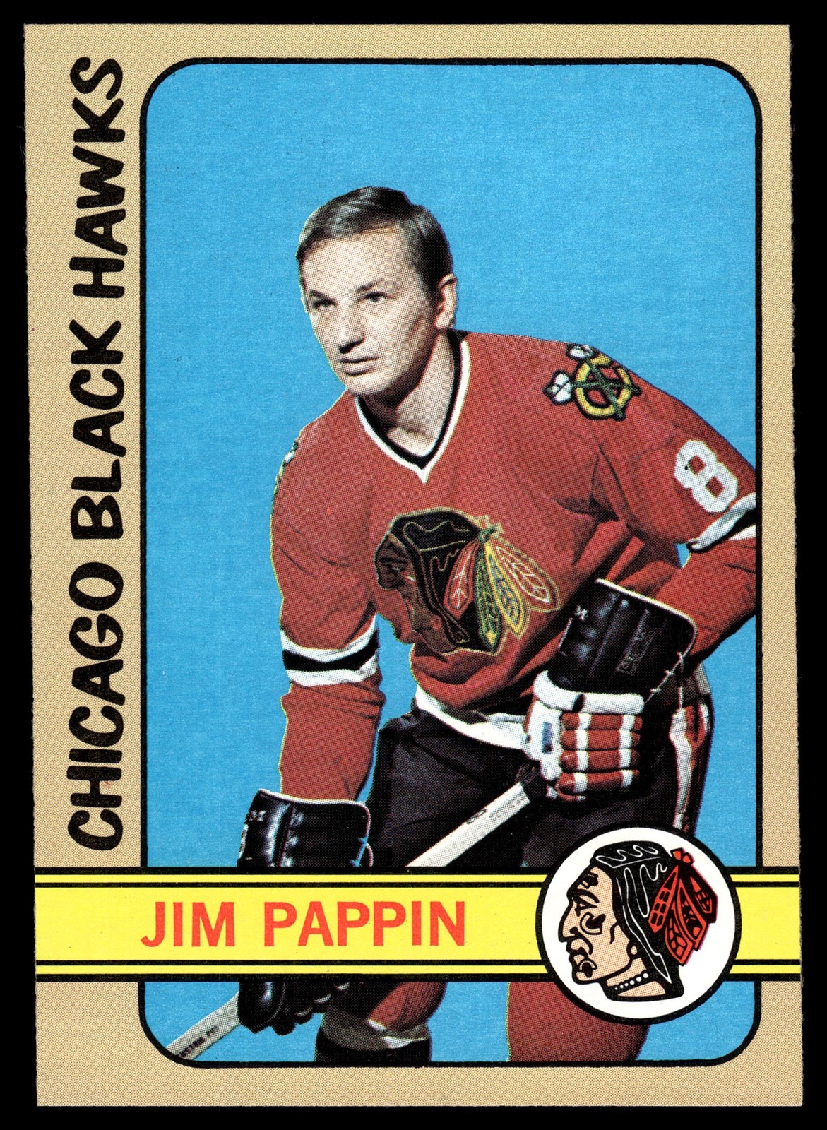 1972-73 Topps HOCKEY Jim Pappin #148 Chicago Blackhawks HIGH GRADE BEAUTY!