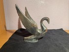 VINTAGE COLLECTIBLE HOT ROD RAT ROD NICKEL / CHROME SWAN HOOD ORNAMENT Packard — photo 10